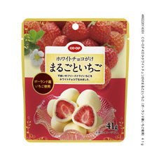 ホワイトチョコがけまるごといちご（ポーランド産いちご使用）