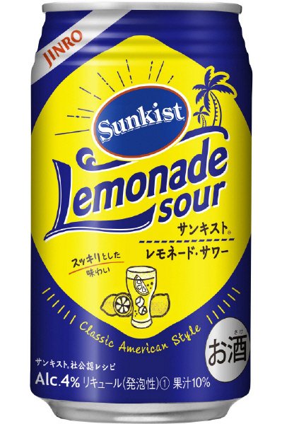 サンキストレモネード・サワー４°３５０ml