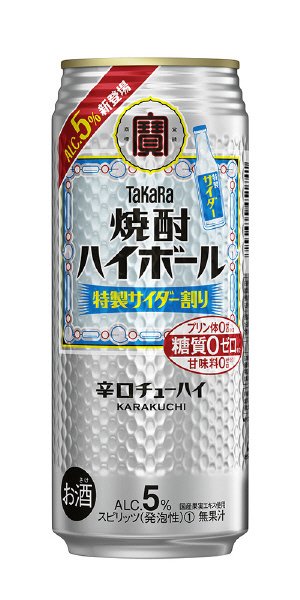 タカラ「焼酎ハイボール」５°＜特撰サイダー割り＞５００ＭＬ