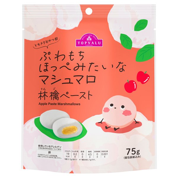 トキメクおやつ部 ぷわもち ほっぺみたいなマシュマロ 林檎ペースト
