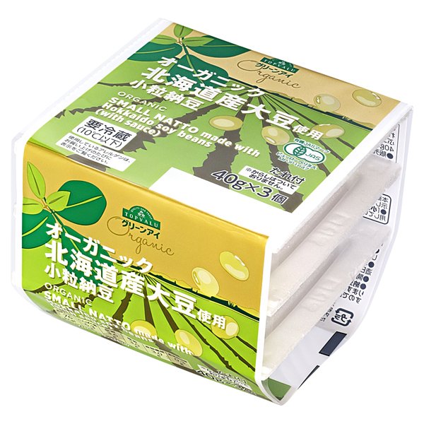 オーガニック 北海道産大豆使用小粒納豆