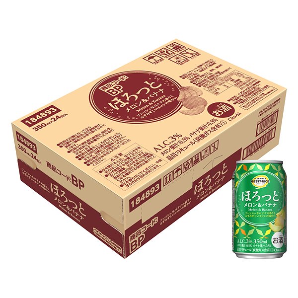 ほろっと メロン&バナナ<ケース>