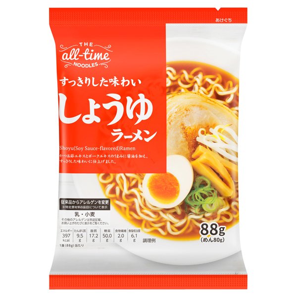 オールタイムヌードル しょうゆラーメン<バラ>